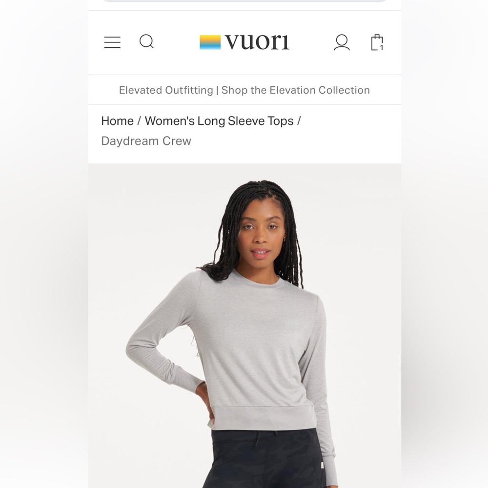 Vuori Daydream Crew, Size Small